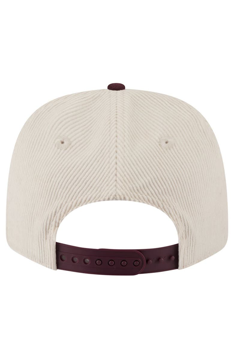 New Era Men's New Era Cream/Maroon Texas A&M Aggies Loyal Corduroy 9SEVENTY Adjustable Hat, Alternate, color, Cream