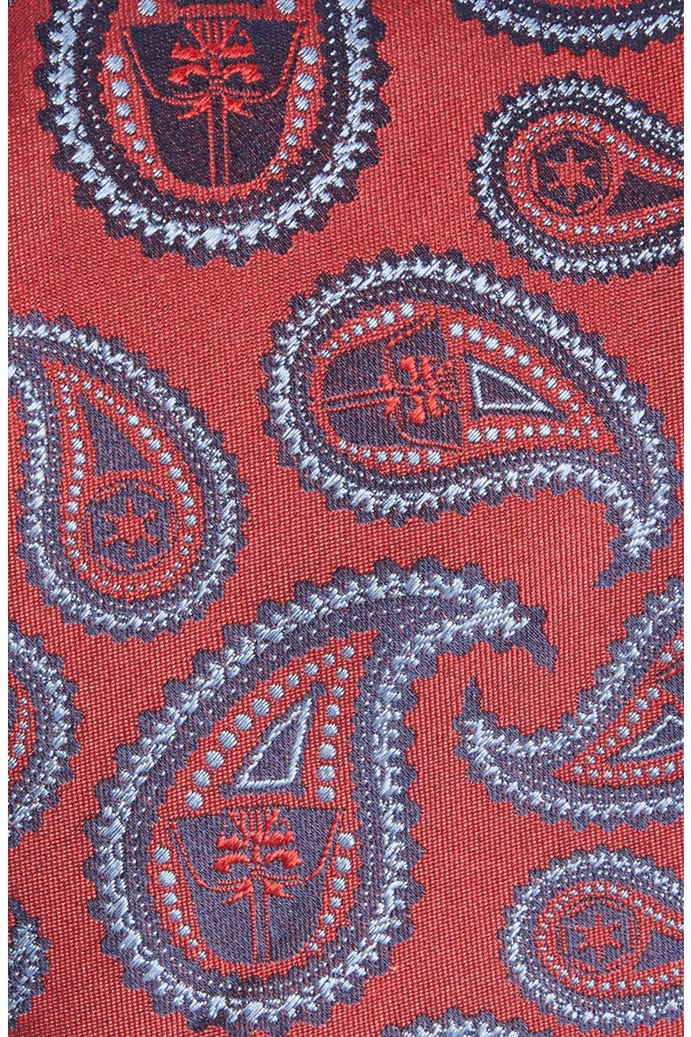 'Darth Vader' Paisley Silk Tie, Alternate, color, RED