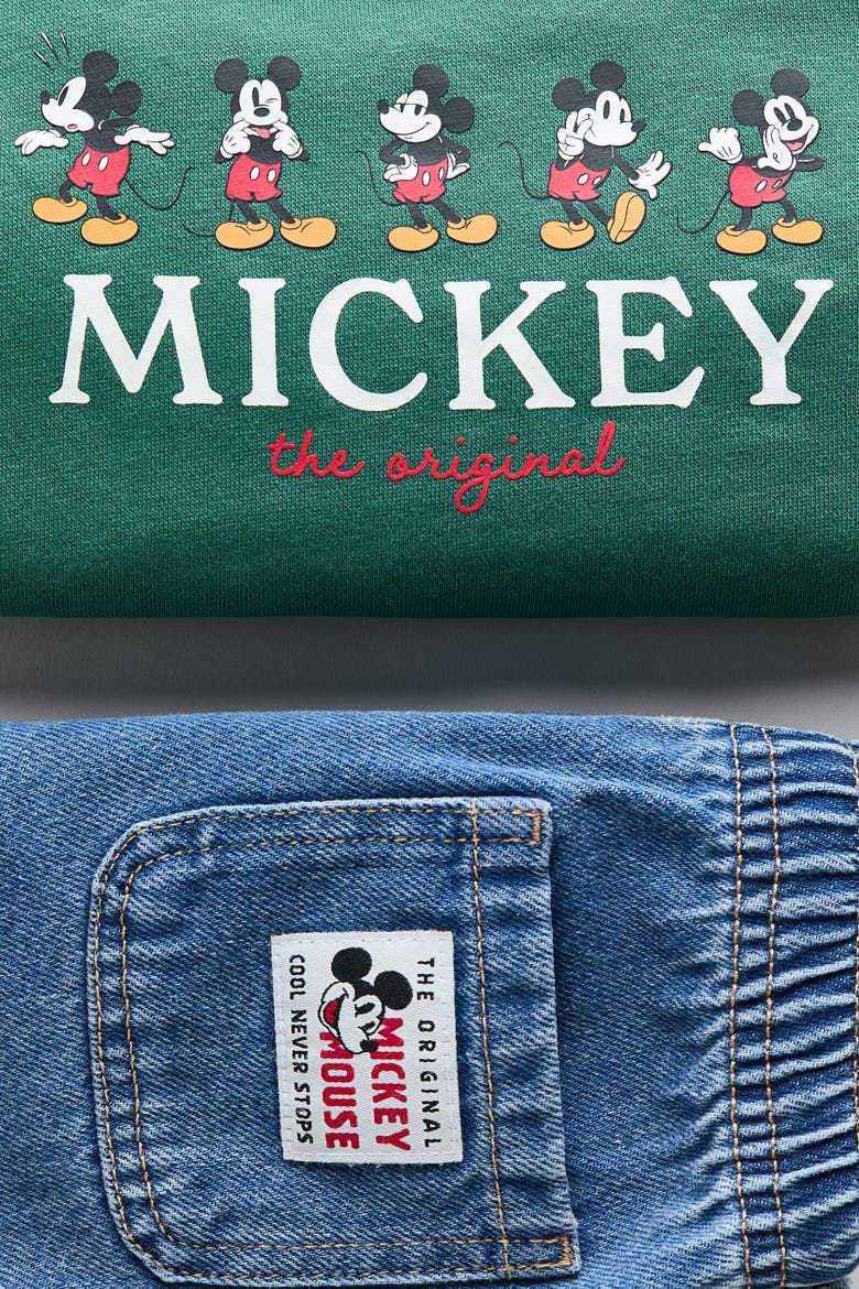2-piece Printed Set, Alternate, color, Green/Mickey Mouse