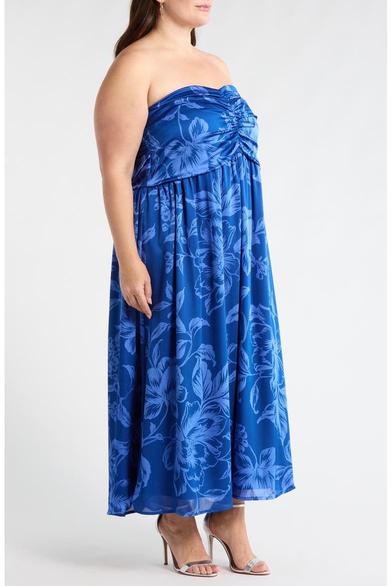 Ciara Floral Tiffi Convertible Maxi Dress, Alternate, color, NAVY-BLUES