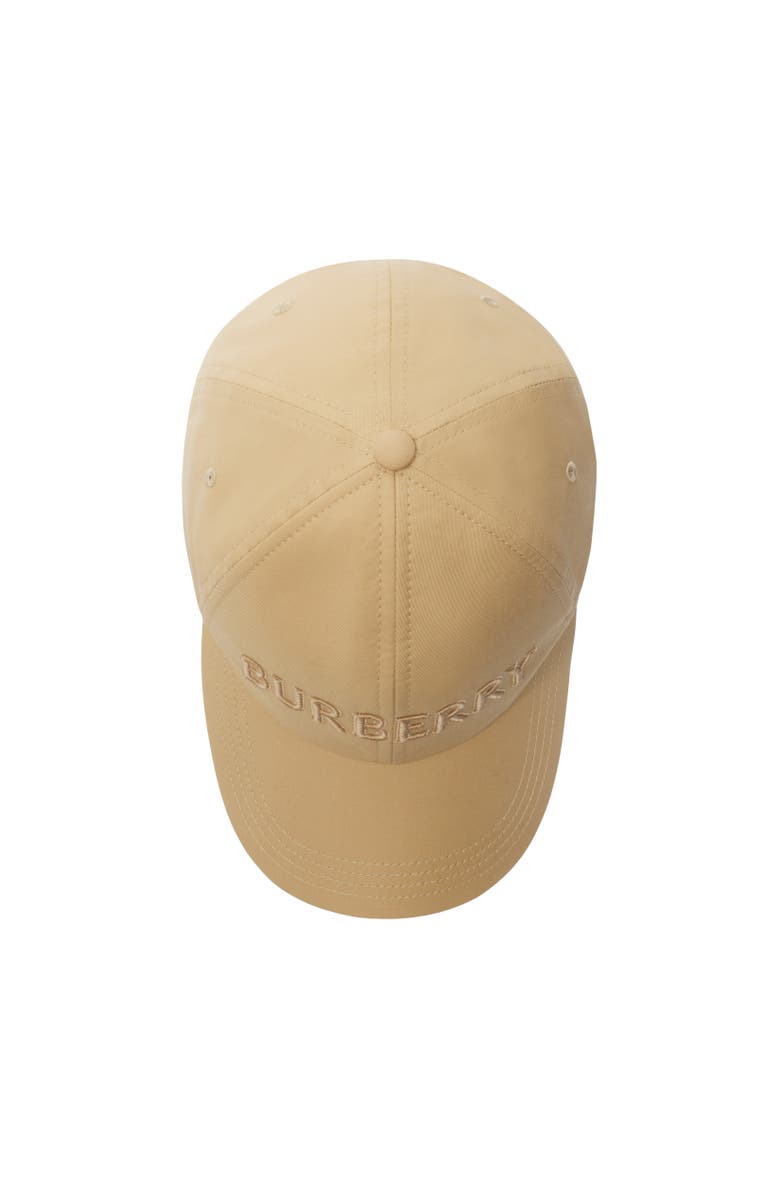 Burberry Logo Gabardine Baseball Cap, Alternate, color, 