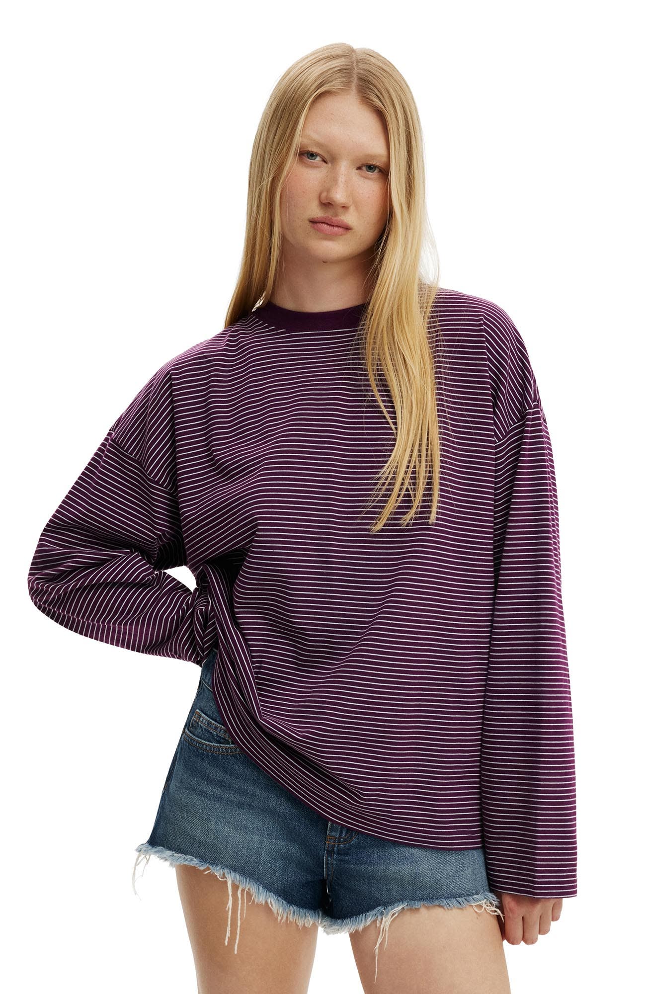 Lisa Stripe Iced Marine