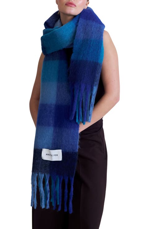 The Reykjavik Check Fringe Scarf
