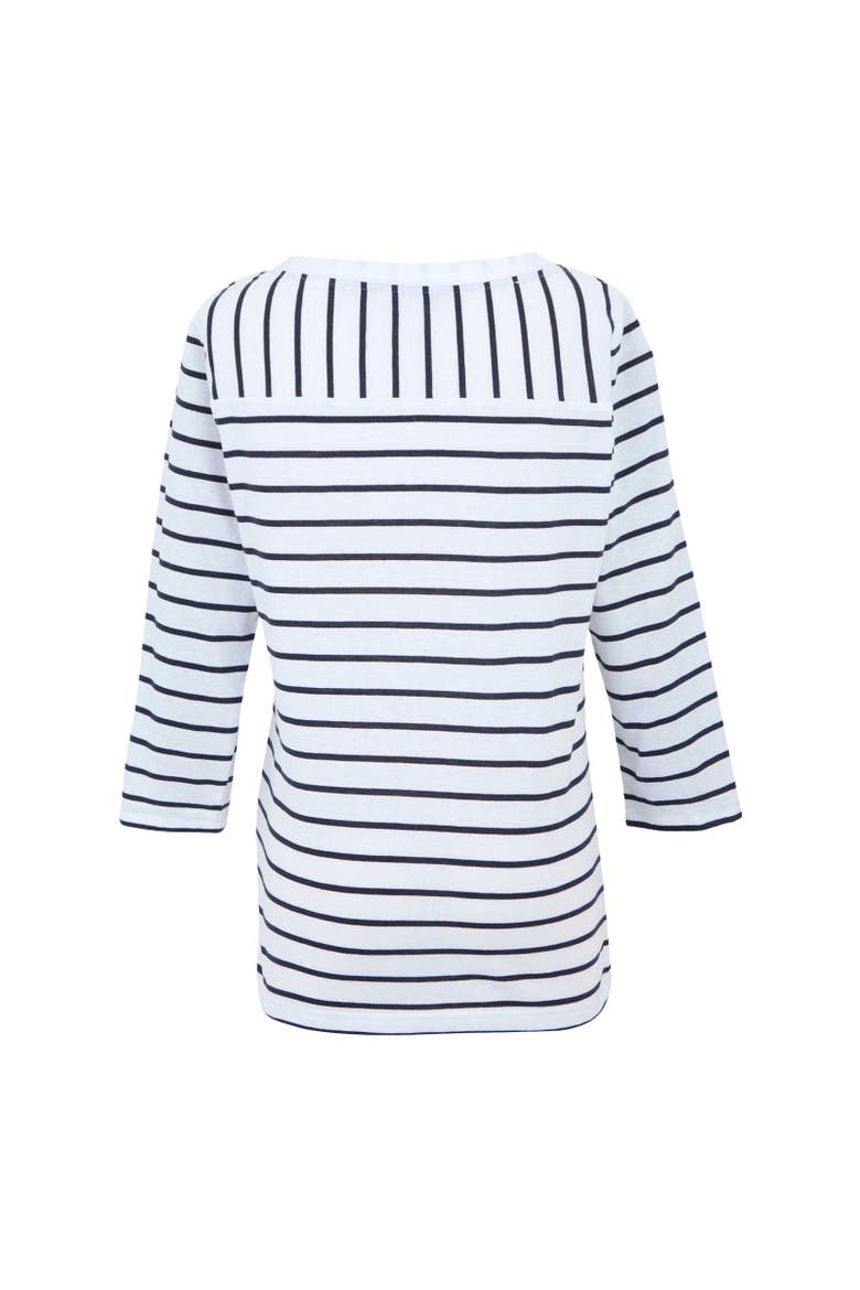 Baylette II Striped T-Shirt, Alternate, color, White and Navy