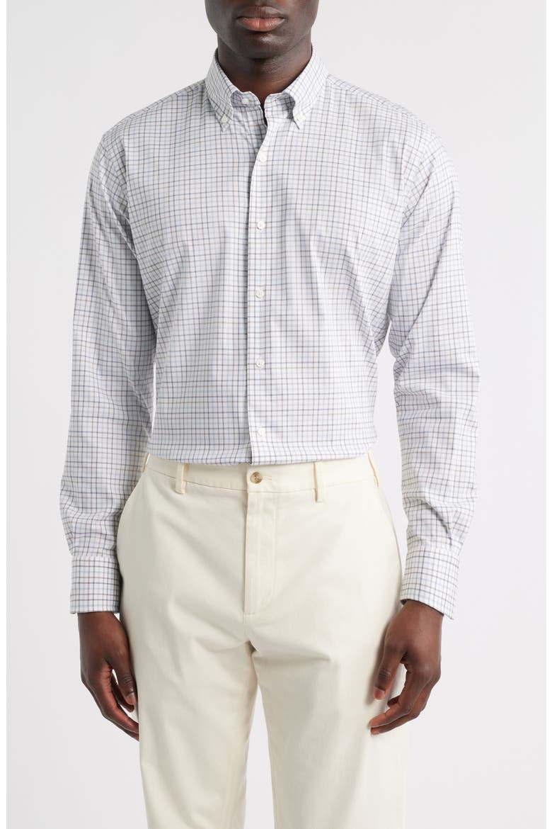 Harrison Stretch Button-Down Shirt, Main, color, COTTAGE BLUE