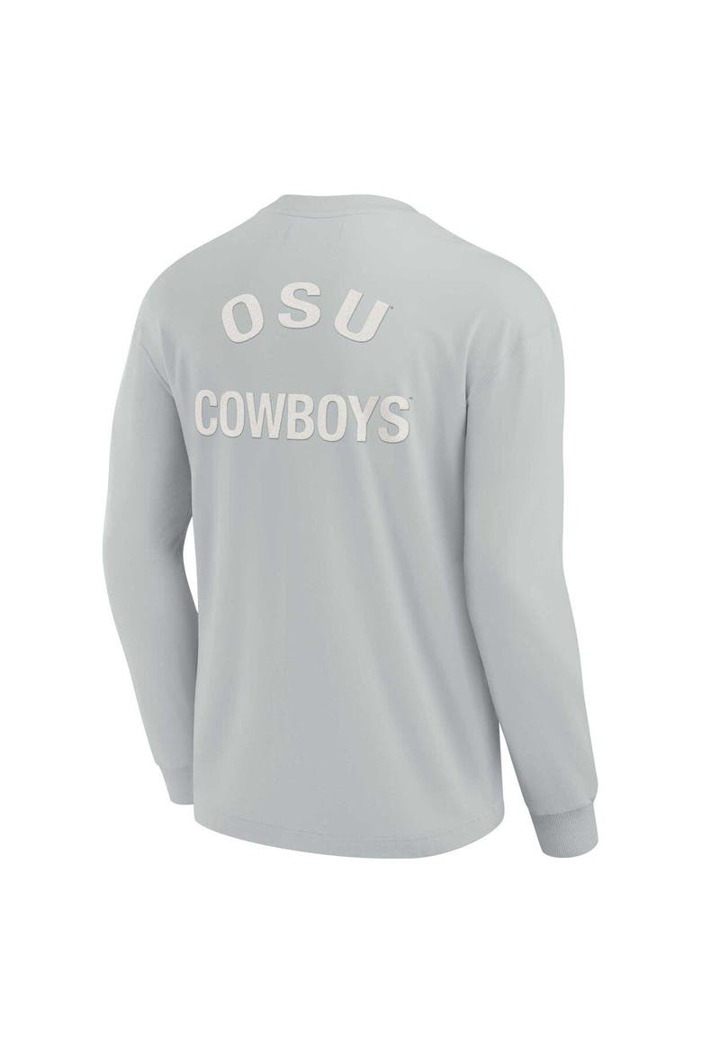 Unisex Fanatics Signature Gray Oklahoma State Cowboys Elements Super Soft Long Sleeve T-Shirt, Alternate, color, Gray