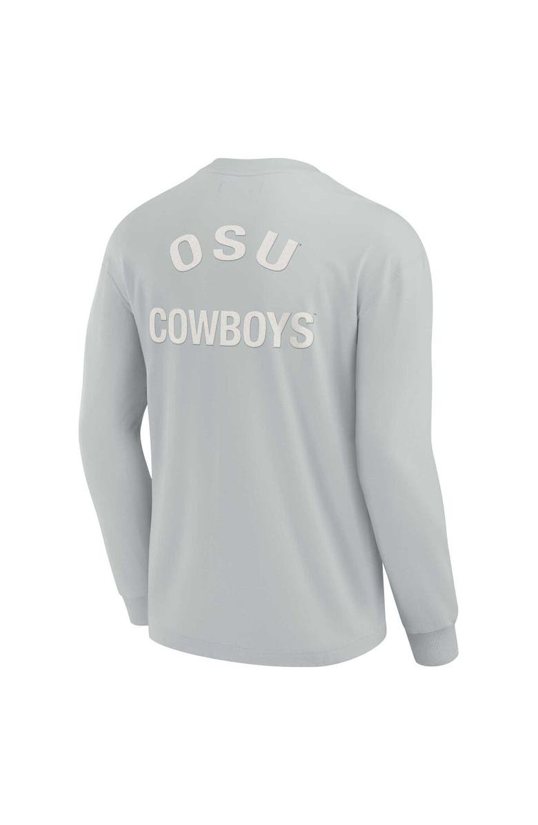 Fanatics Signature Unisex Fanatics Signature Gray Oklahoma State Cowboys Elements Super Soft Long Sleeve T-Shirt, Alternate, color, Gray