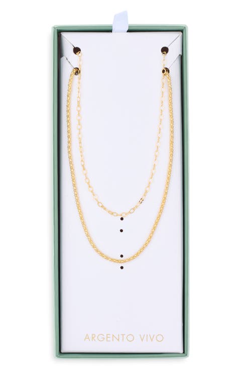 Layered Rope Chain Necklace