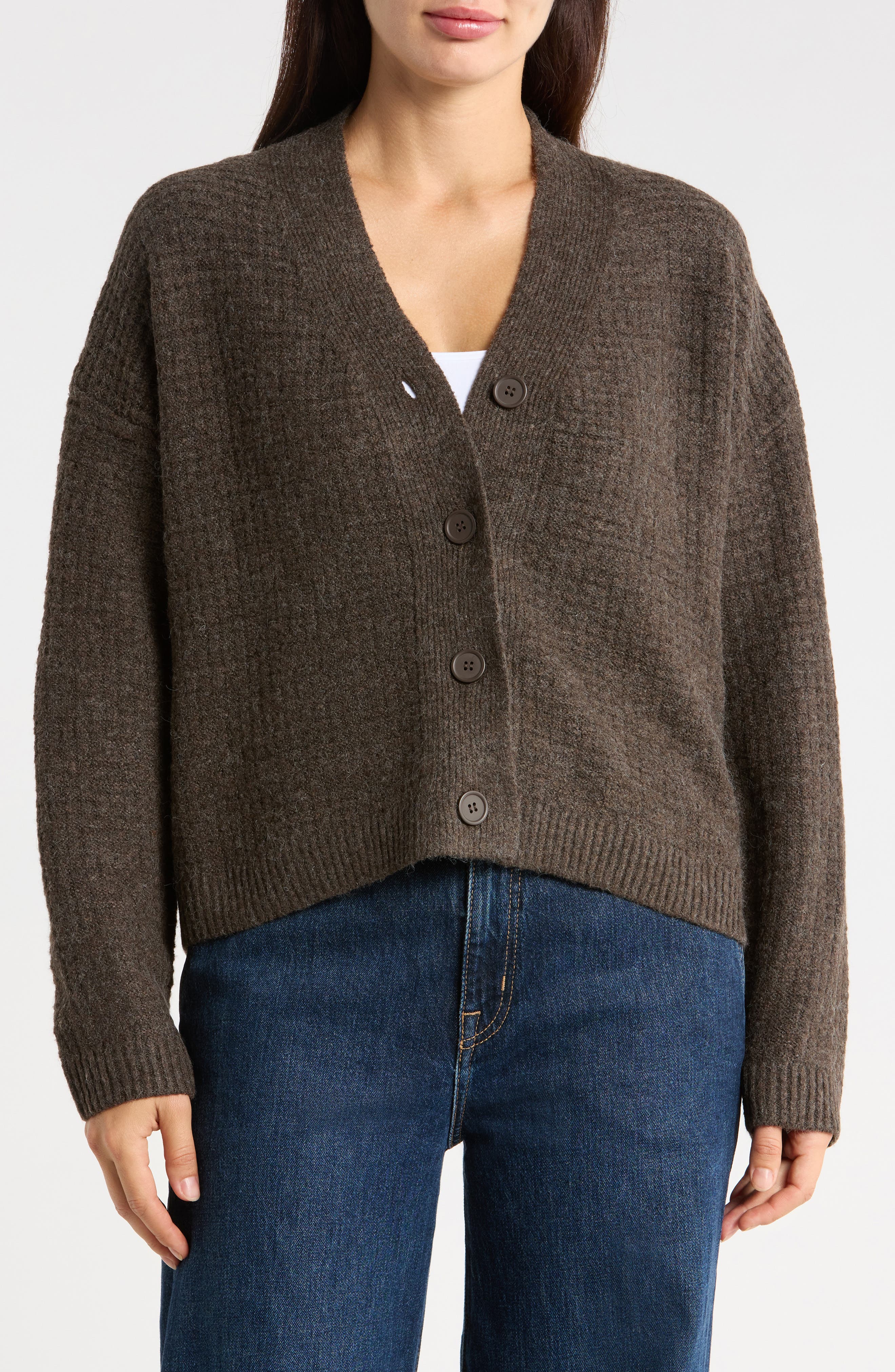 Waffle Cardigan