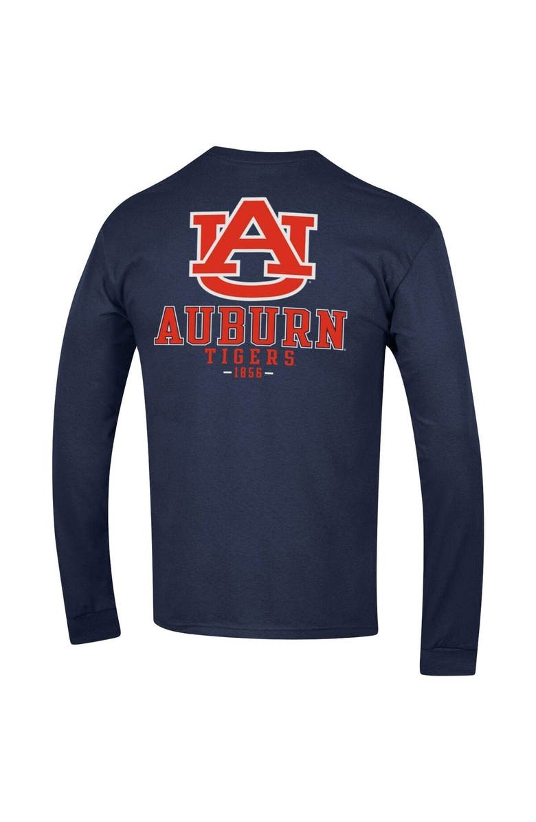 Champion Men's Champion Navy Auburn Tigers Team Stack Long Sleeve T-Shirt, Alternate, color, Navy