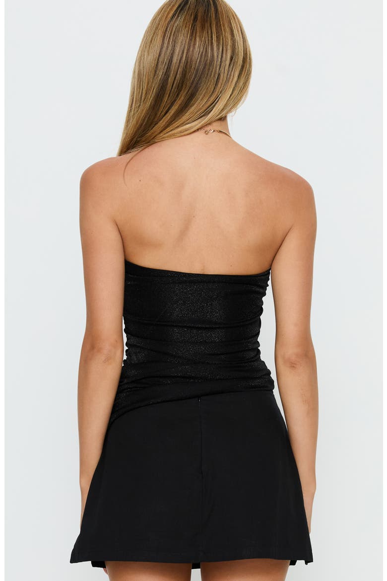 Reminisce Hardware Strapless Top, Alternate, color, BLACK