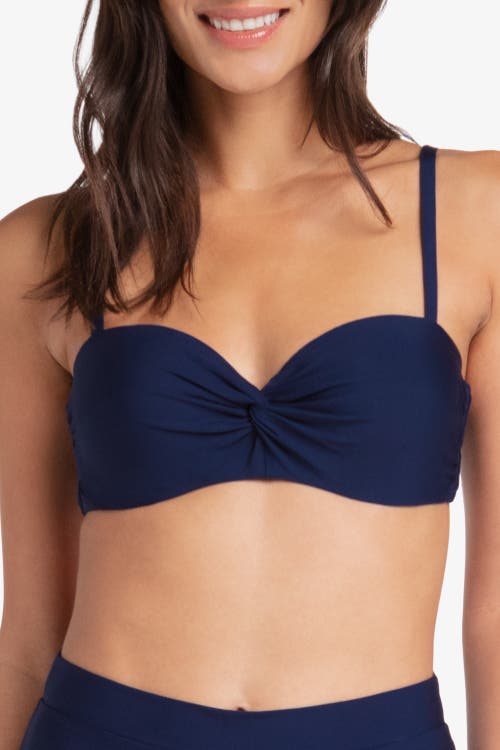 Helen Jon Twist Underwire Bra In Navy