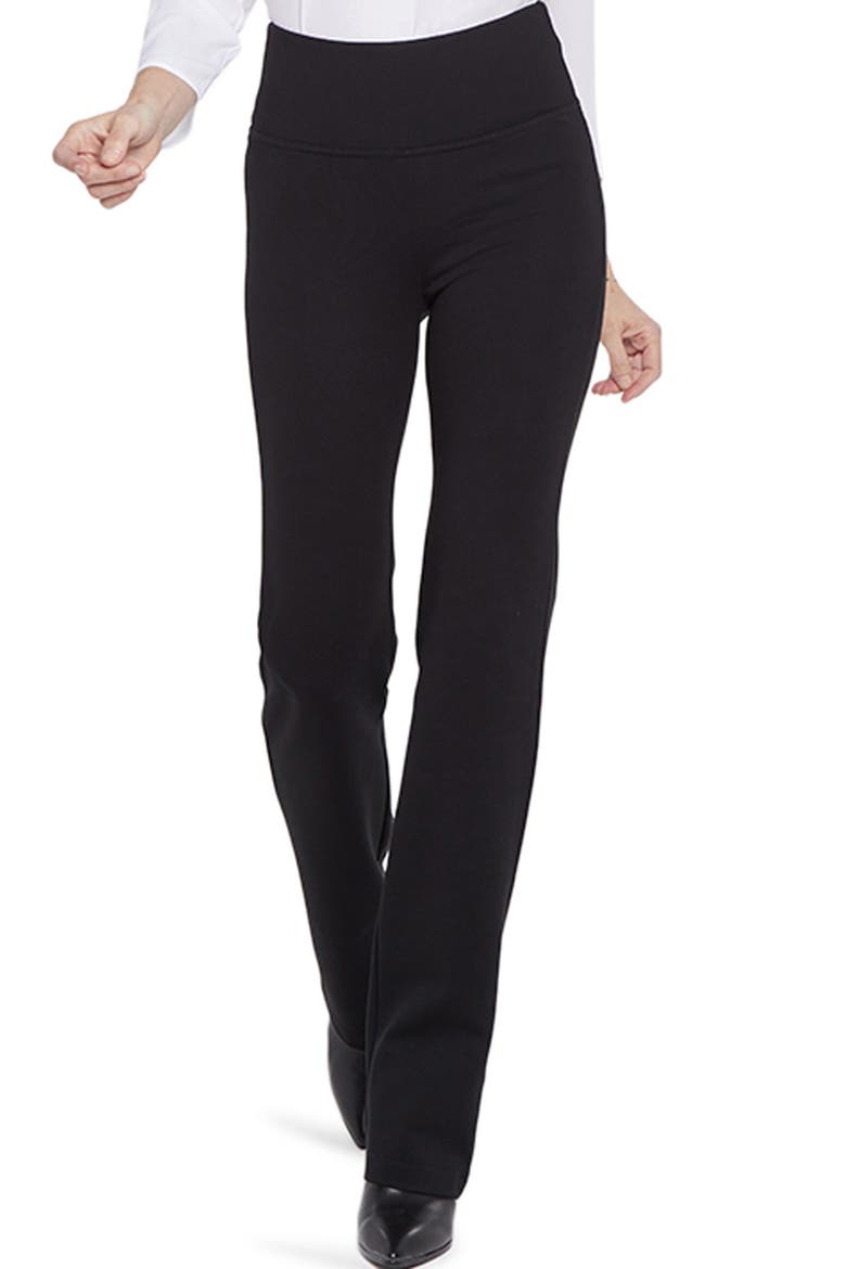 Sculpt-Her™ Pull-On High Waist Straight Leg Pants, Main, color, BLACK