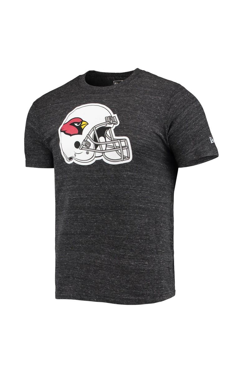 New Era Men's New Era Black Arizona Cardinals Helmet Logo Tri-Blend T-Shirt, Alternate, color, Black
