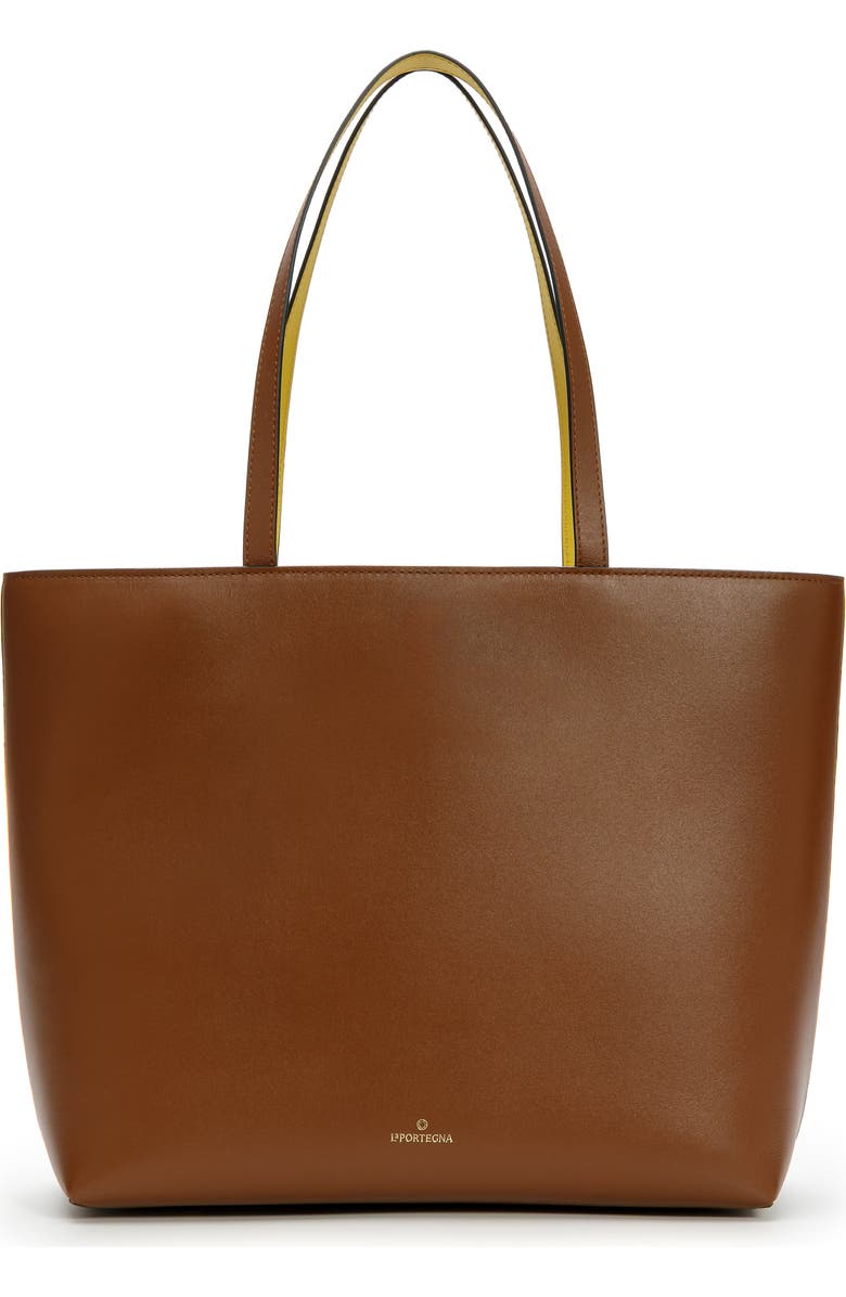 LA PORTEGNA Olivia Tote Vegetable Tanning, Main, color, Brown