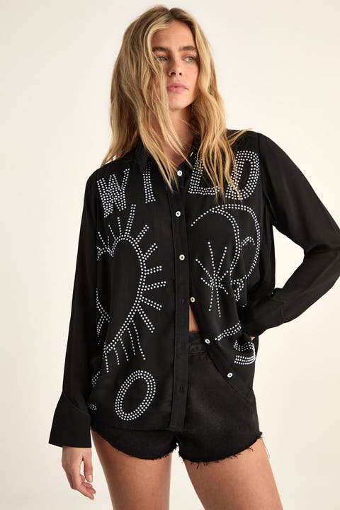 Wild Love Studded Western Shirt