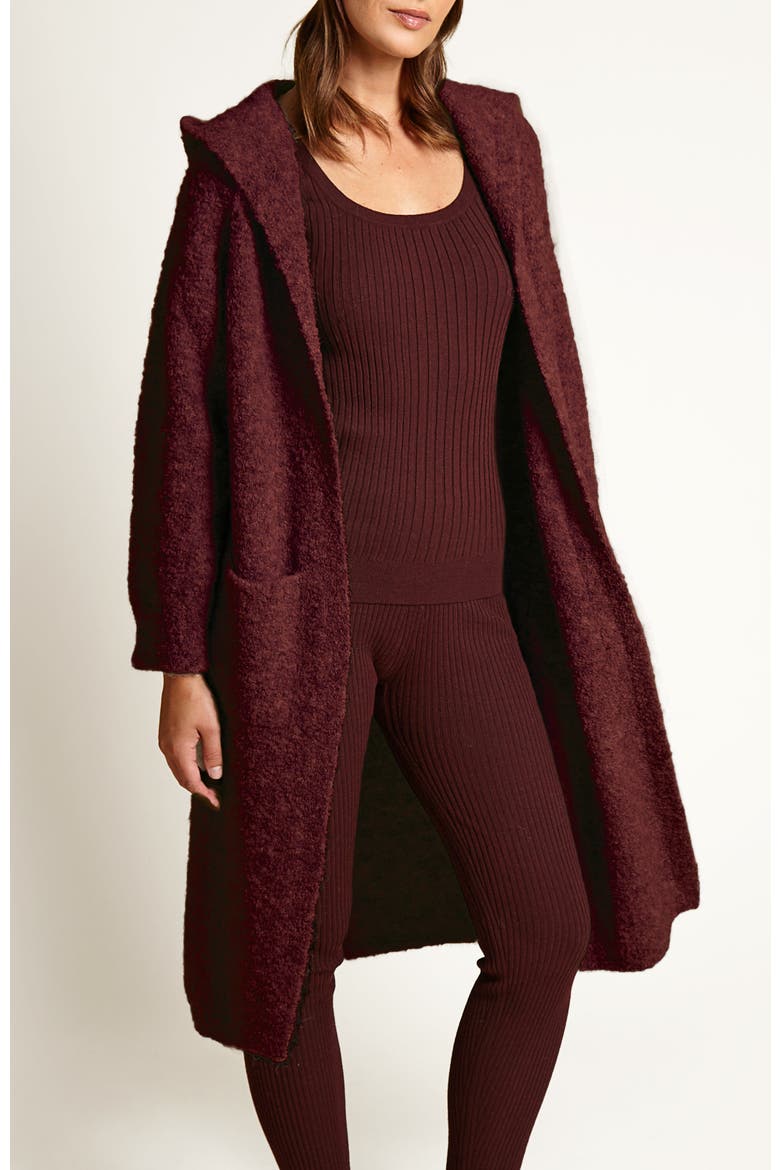 Hooded Duster, Alternate, color, Dark Sepia