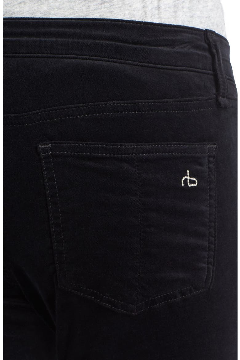 Velvet Skinny Pants, Alternate, color, BLACK