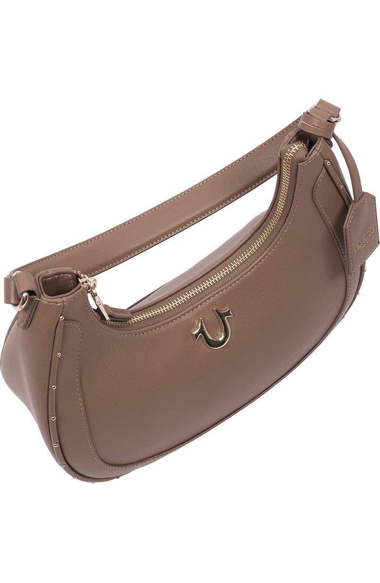 True Religion Crescent Shoulder Bag, Alternate, color, Brown