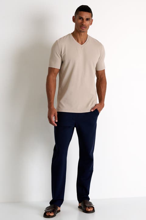 Microfiber V-neck T-shirt