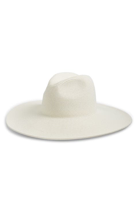 Packable Wide Brim Straw Panama Hat
