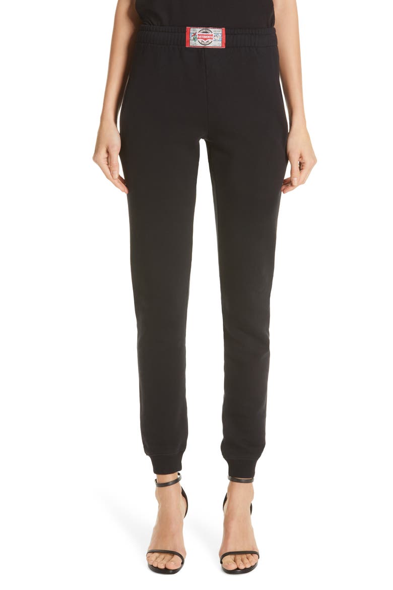 Skinny Sweatpants, Main, color, BLACK