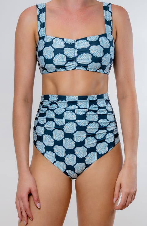 Tod Shirred High Waist Swimsuit Bottom