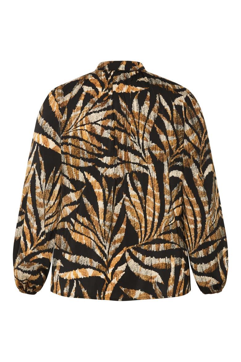 Elia Palm Print Shirt, Alternate, color, ORANGE PRINT