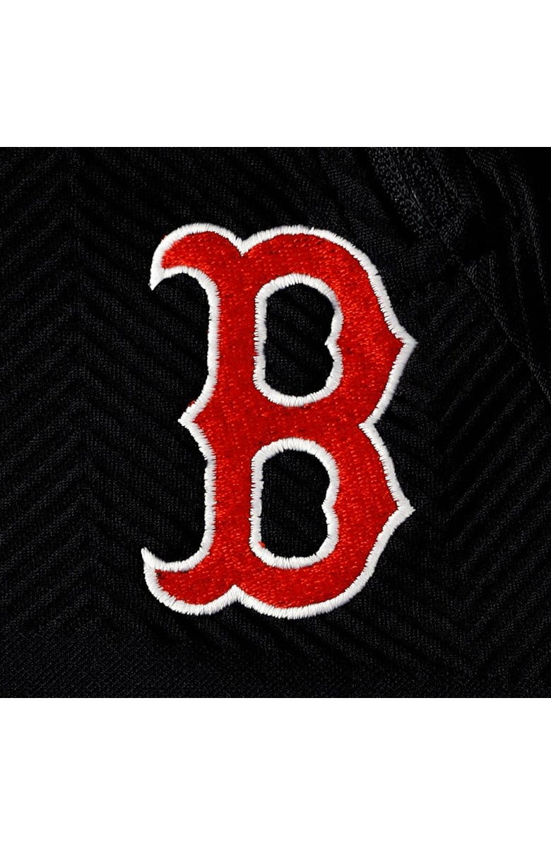 LEVELWEAR Women's Levelwear Black Boston Red Sox Verse Asymmetrical Raglan Tri-Blend Quarter-Zip Jacket, Alternate, color, Black