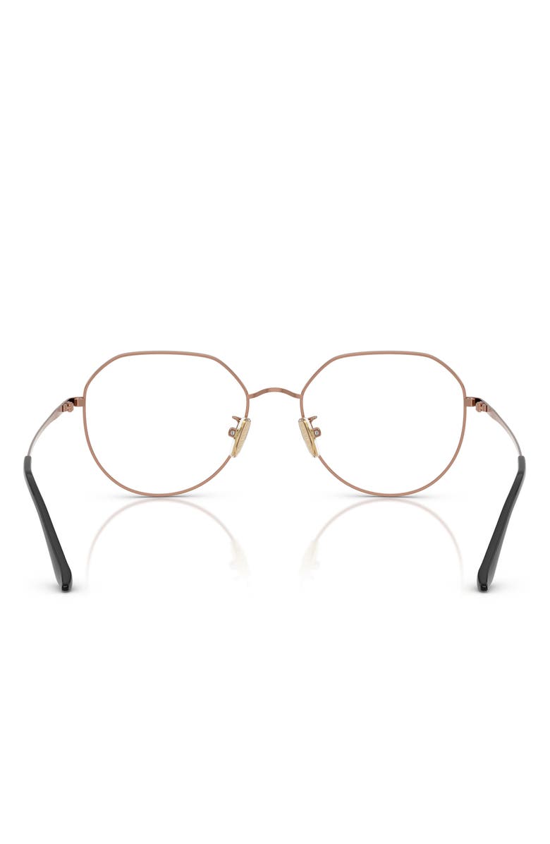 VOGUE 55mm Round Optical Glasses, Alternate, color, Rose Gold