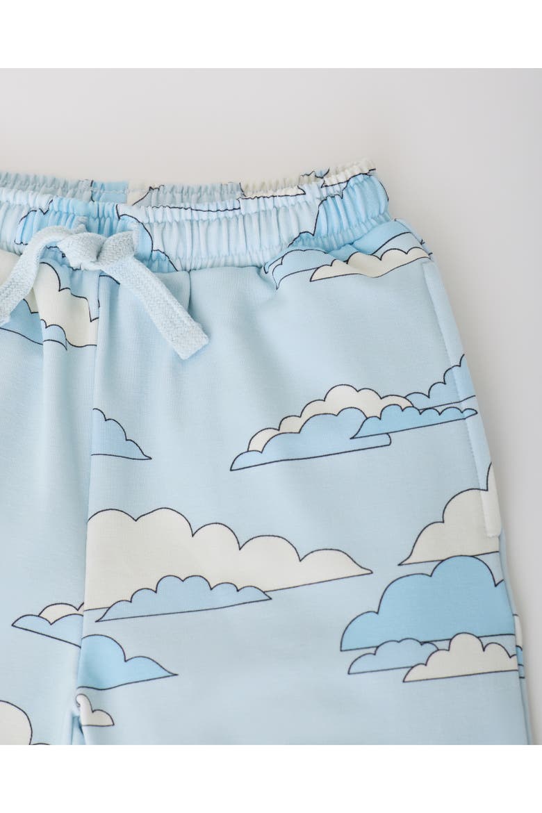 French Terry Jogger, Alternate, color, Blue Clouds