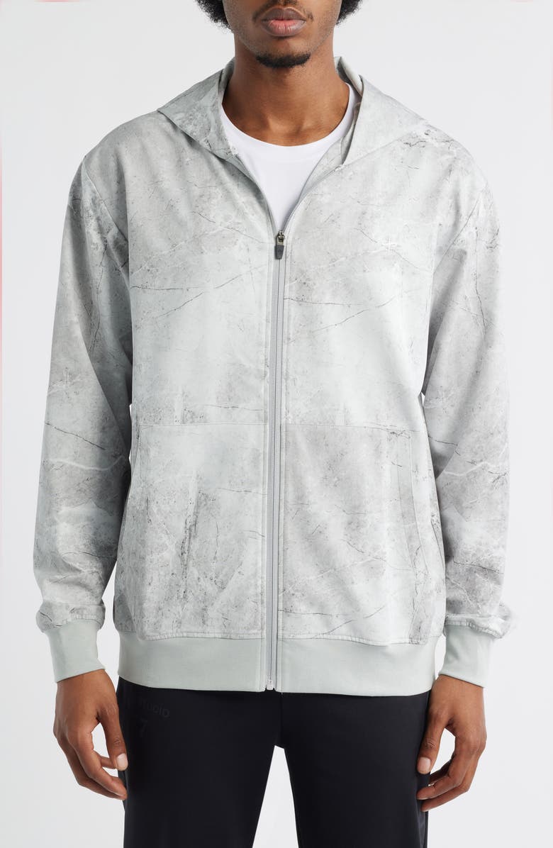 SANTO STUDIO Tempo Tech Zip Jacket, Alternate, color, Carrara Grey