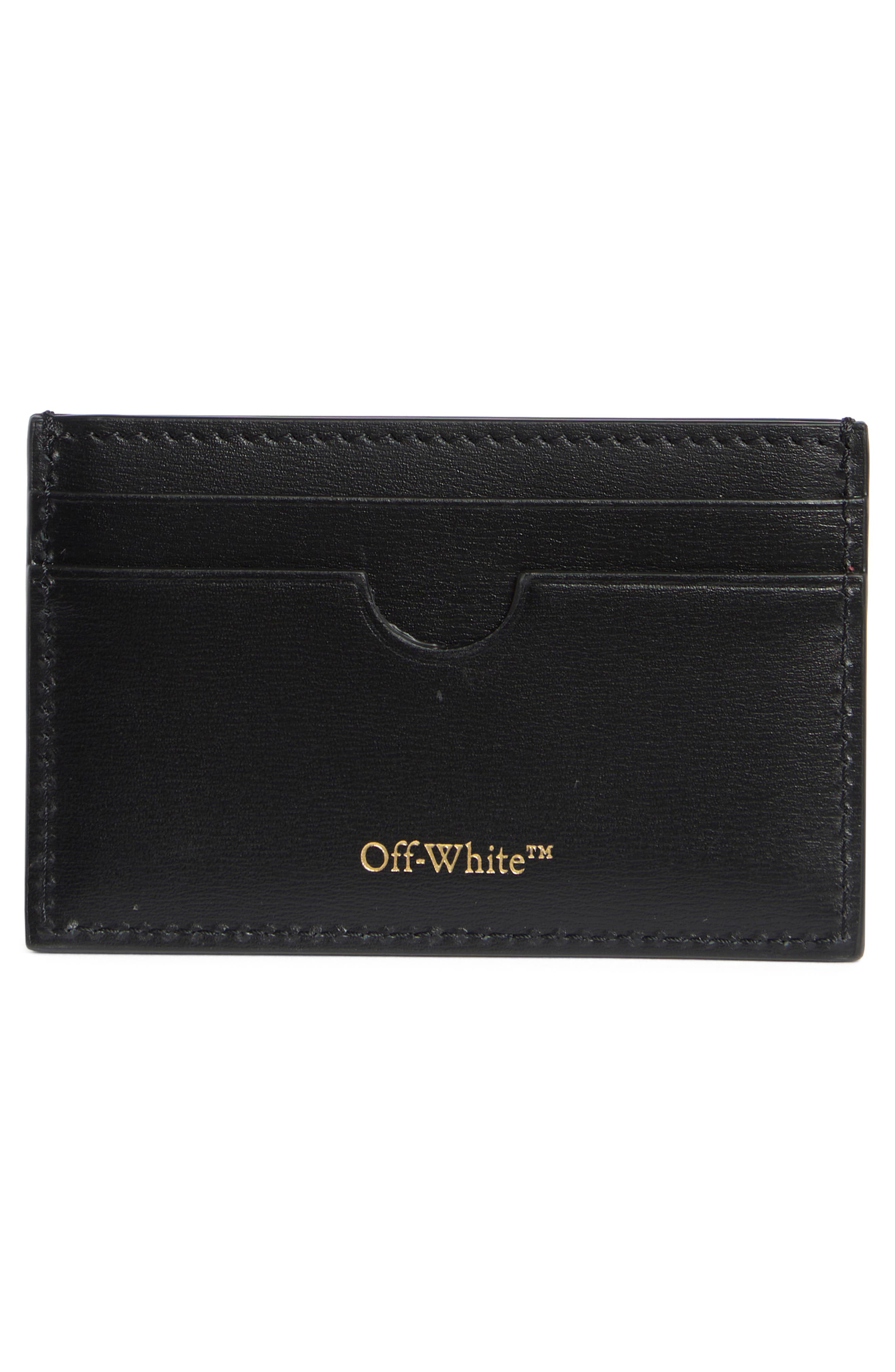 Off-White Jitney Simple Leather Card Case (Women) | Nordstromrack