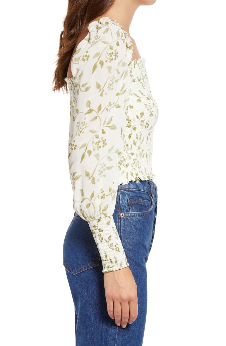 Reformation Pinto Smocked Top, Alternate, color,