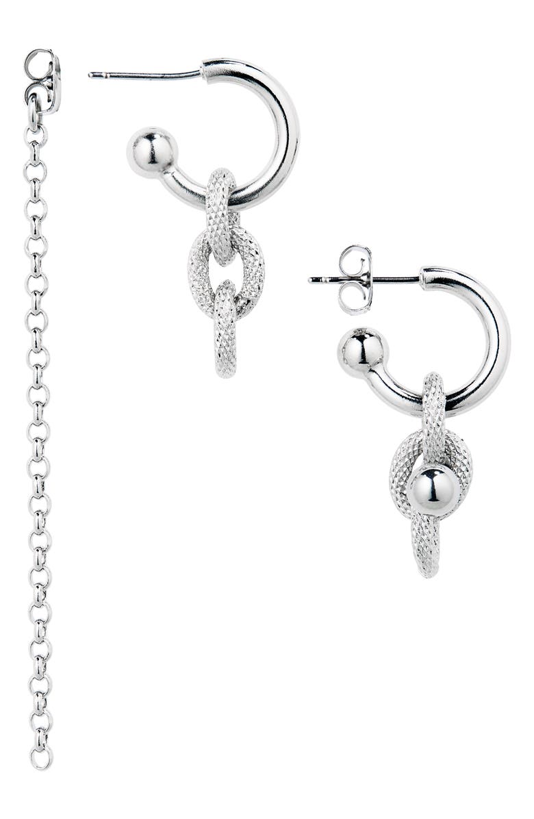 Justine Clenquet Blake Huggie Hoop Earrings, Alternate, color,