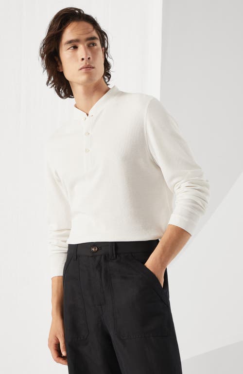 Brunello Cucinelli Long Sleeve T-shirt In Off-white