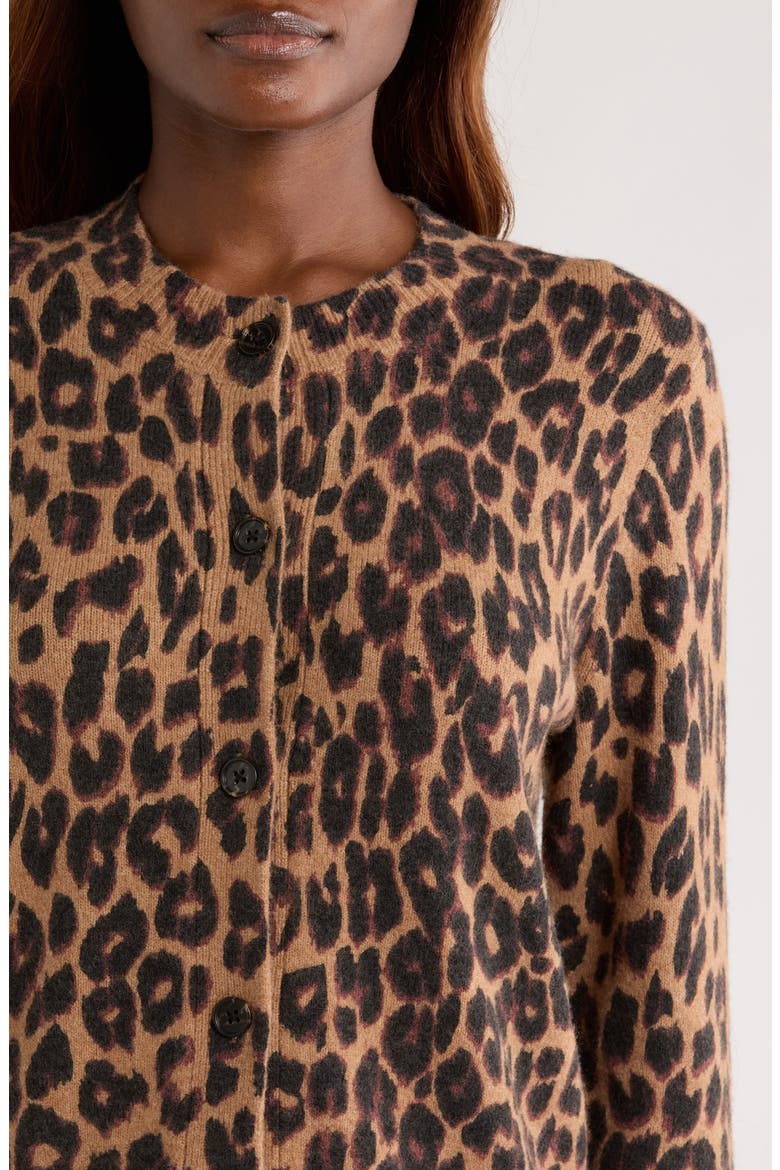 Millie Leopard Print Cardigan, Alternate, color, LEOPARD
