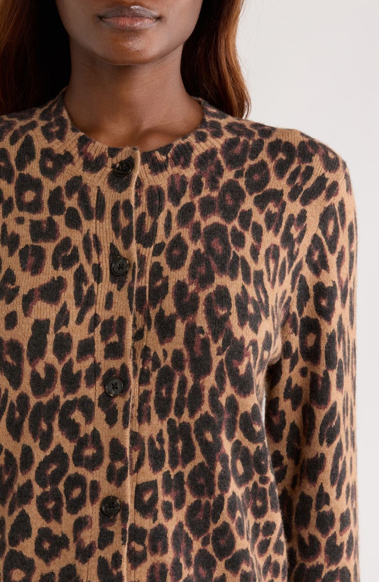 Rails Millie Leopard Print Cardigan, Alternate, color, Leopard