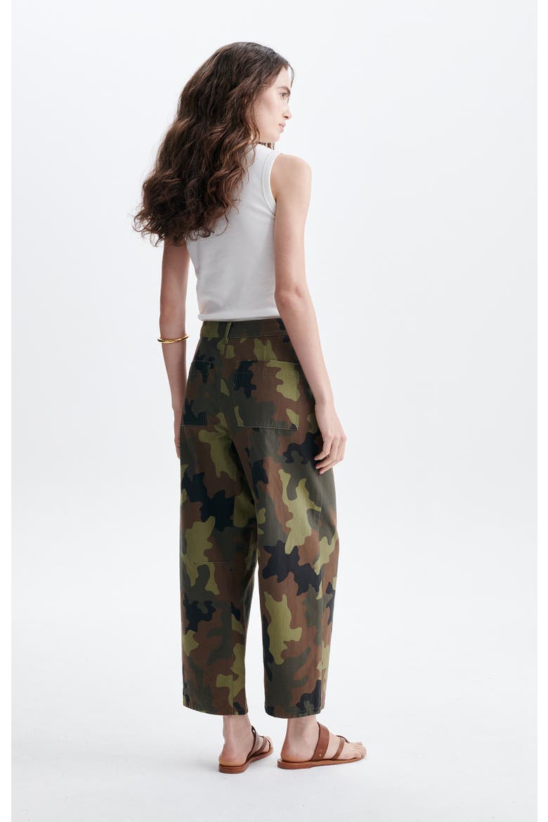 Cargo Wide Leg Trousers, Alternate, color, Militaire