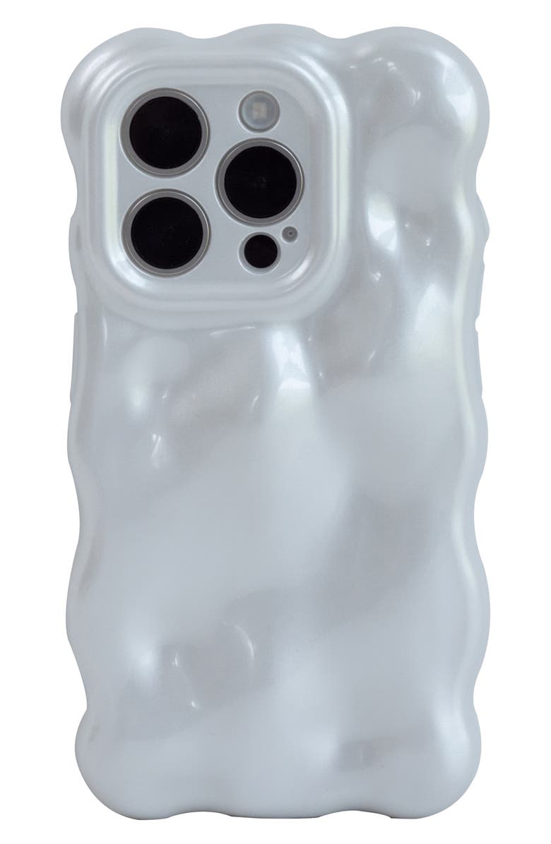 Auramma Pearly Bubbles iPhone 14 Pro Max Case, Alternate, color, White