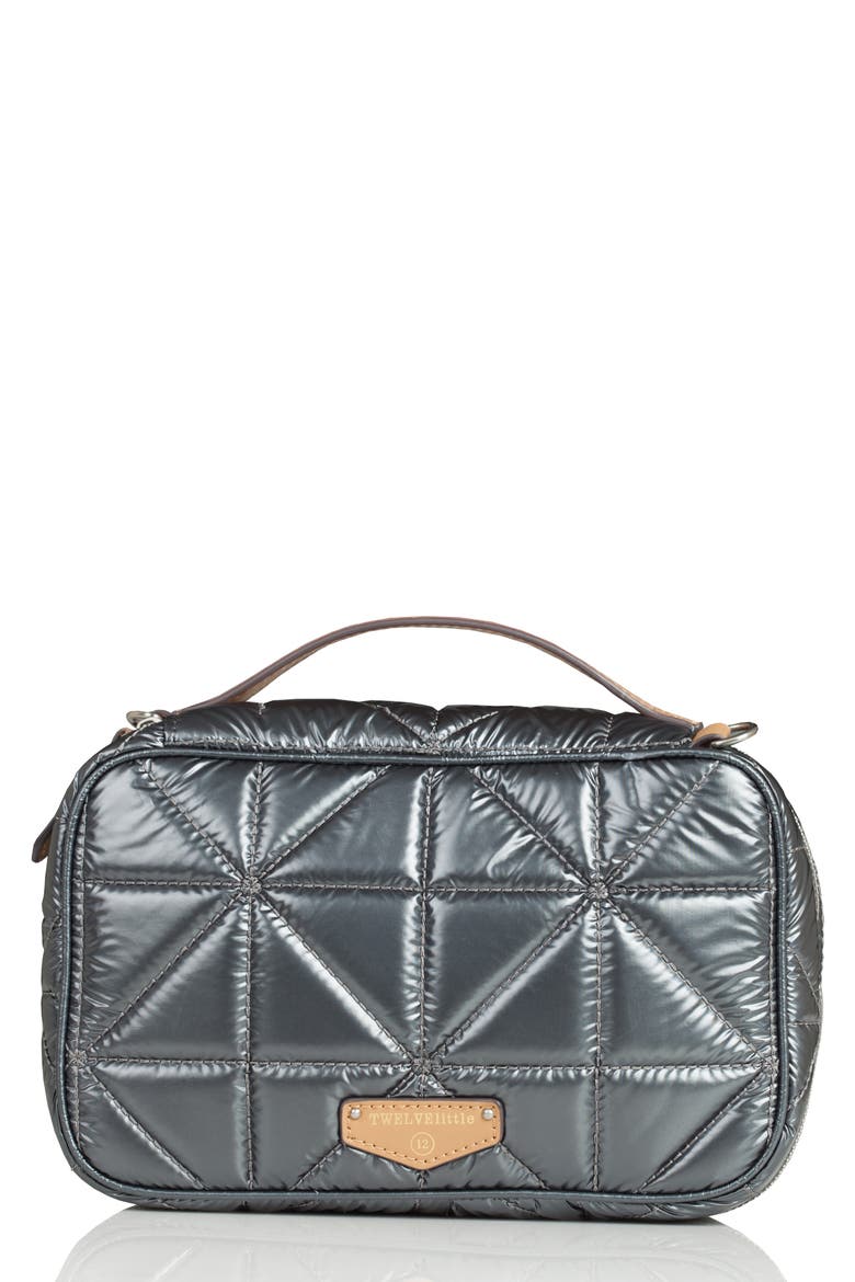 Water Resistant Nylon Diaper Clutch, Alternate, color, PEWTER