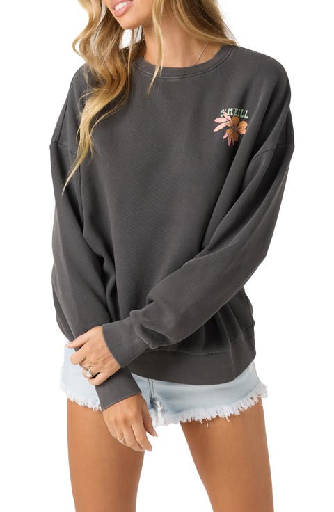 Women's Streamer Art Printed Hooded Fleece Sweatshirt
