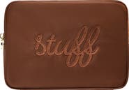 Stoney Clover Lane Large Stuff Embroidered Nylon Pouch