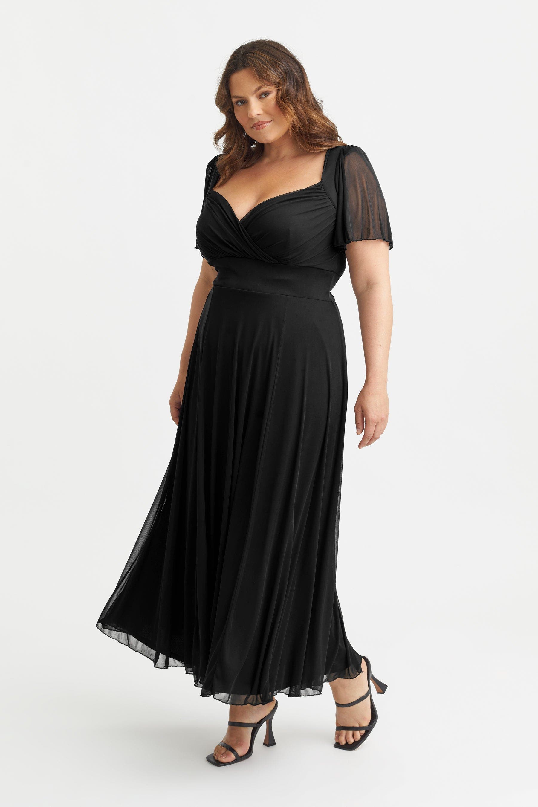 Kemi Solid Bolero Wrap Bodice Maxi Gown - image 2