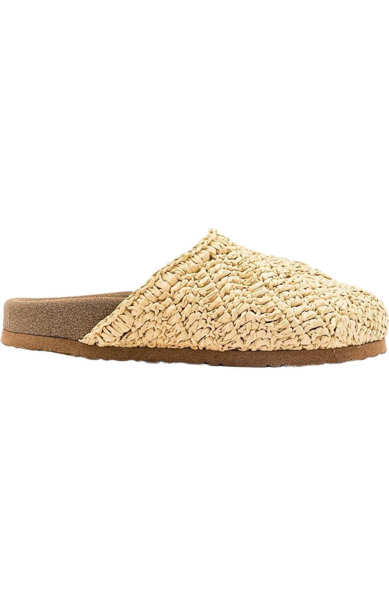 Prologue Shoes LOOP Woven Slide Sandal, Alternate, color, Beige Faux Leather