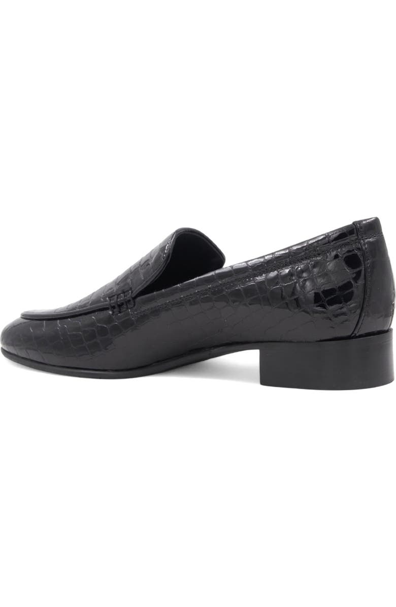 Aquatalia Sable Loafer, Alternate, color, Black/ Croc