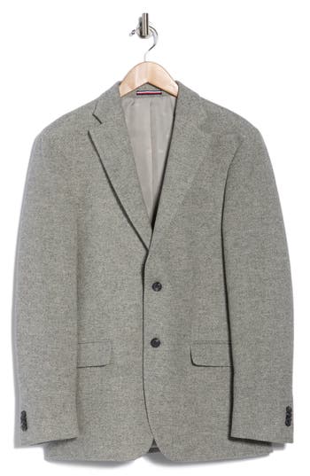Tommy Hilfiger Herringbone Two-button Wool Sport Coat In Multi