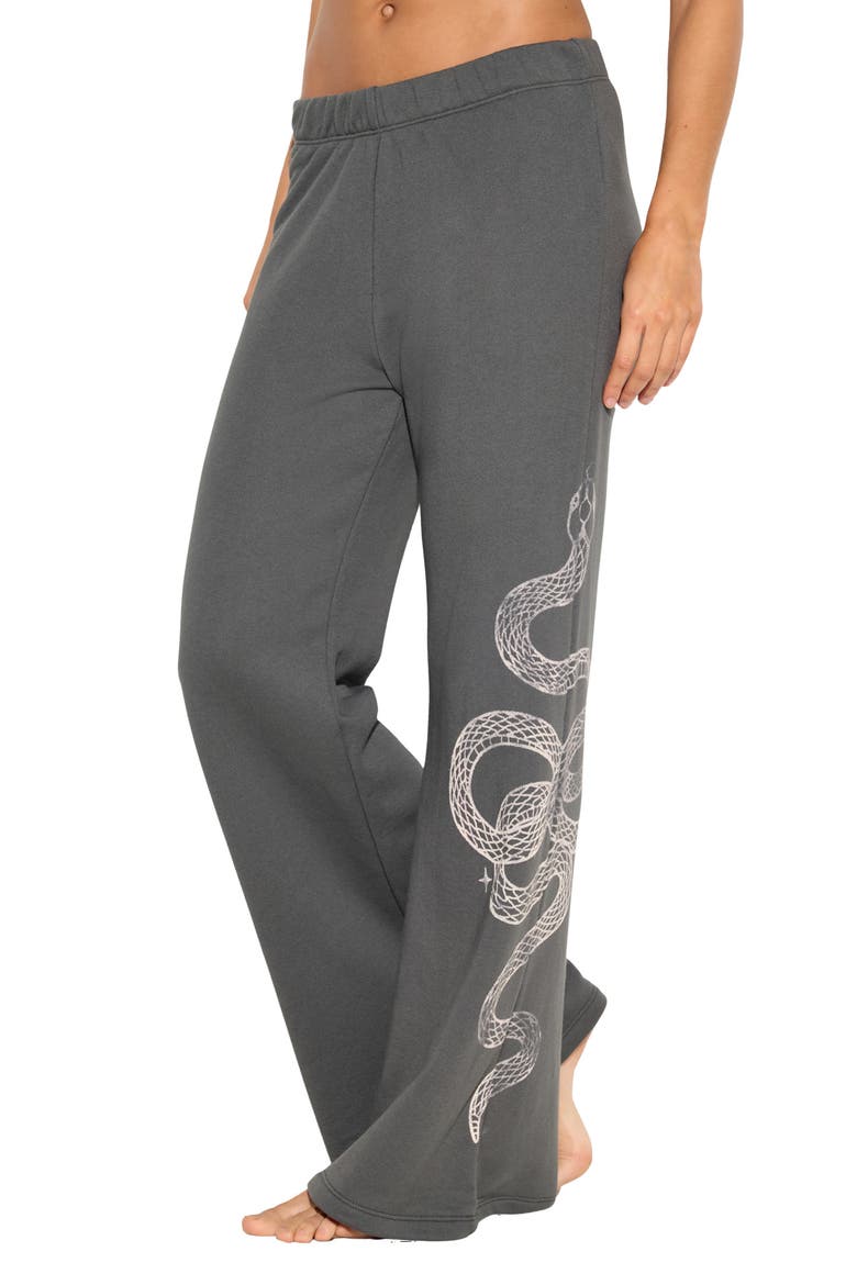 Astral Snake Nicks Wide Leg Pants, Alternate, color, VINTAGE BLACK
