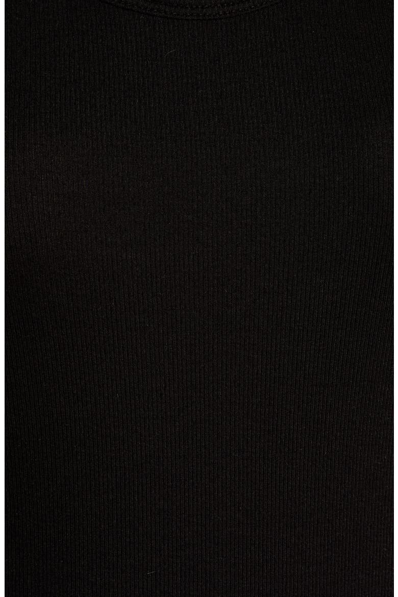 Jagger Ribbed Tank Top, Alternate, color, TRUE BLACK
