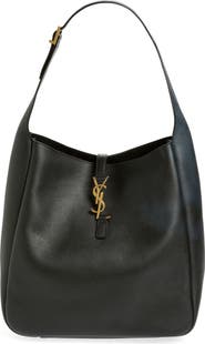 Saint Laurent Large Le 5 À 7 Leather Hobo Bag